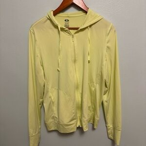 Athletic Works Light Yellow Hooded Jacket
